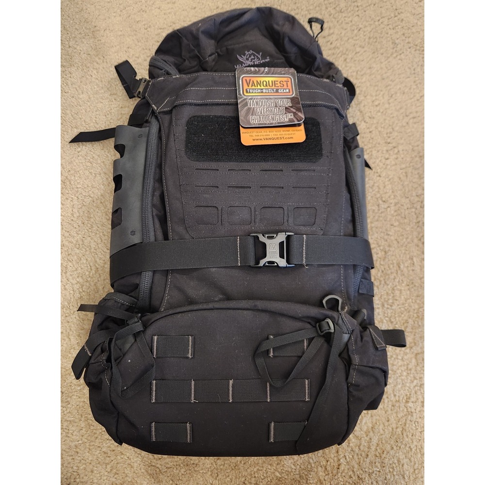 Vanquest Backpack Black Tactical Cordura Multi-Role Daypack NWT